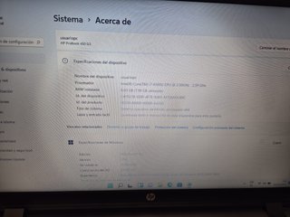 Portátil HP ProBook 450 G3 i7