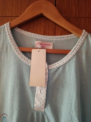 Pijama Verano Corazones Azul