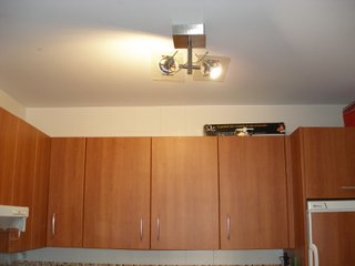 Cocina completa madera con electrodomesticos