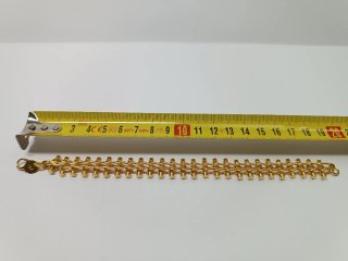 Pulsera eslabón chapado oro 18kl