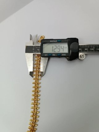 Pulsera eslabón chapado oro 18kl