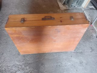 Maleta/Mesa de madera plegable