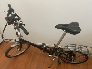 Bicicleta Plegable Negra