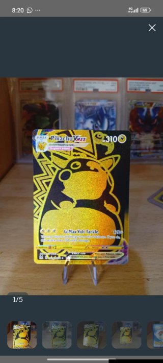 🇬🇧Pikachu VMAX Carta Pokémon