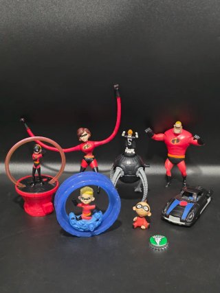Lote figuras juguetes Los Increíbles Disney