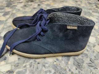 Botines Victoria azules calentitos
