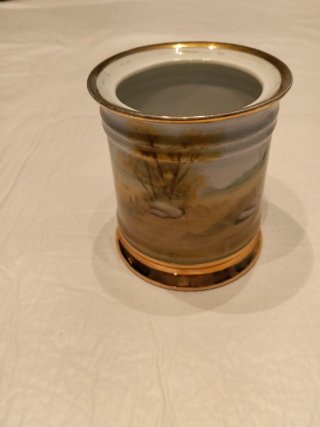 Tarro porcelana vintage Beltros paisaje