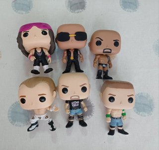 Lote 6 figuras Funko Pop WWE WWF