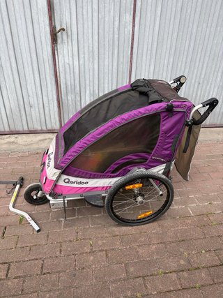 Remolque bici para niños con suspension