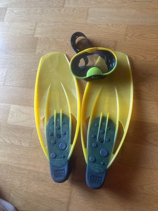 Kit Aletas buceo niño TRIBORD 31/32 gafas / tubo