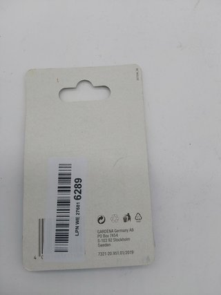 Reductor GARDENA: conector de manguera de plástico, para conectar mangueras de 8 mm y 6 mm, blanco (