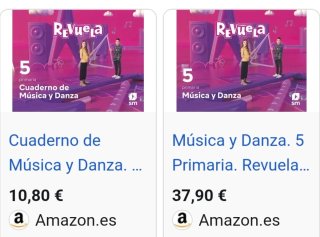 Libro y Cuaderno Música y Danza 5º EP Revuela