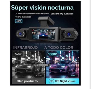 Dashcam Rimoody 360° 4 Canales 1080P