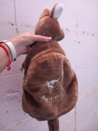 Zaino canguro peluche bambina