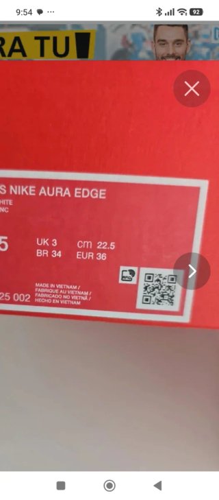 Zapatillas Nike Aura Mujer Talla 36 Nuevas