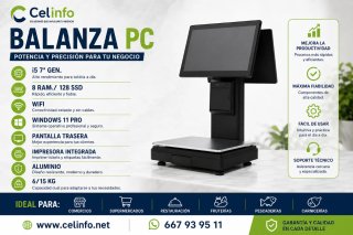 Balanza TPV Celinfo i5 7ª Gen. 8GB/128GB