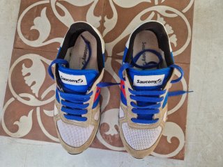 Zapatillas Saucony Talla 41.5 Beige/Azul