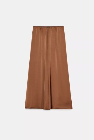 Falda satinada Zara