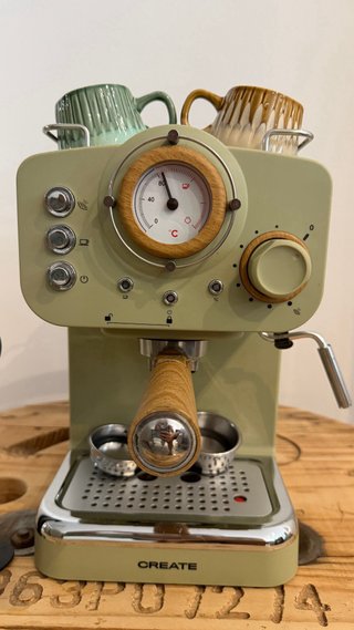 Cafetera Espresso Express con Brazo CREATE Retro