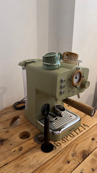 Cafetera Espresso Express con Brazo CREATE Retro