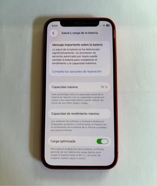 iPhone 12 mini 64GB Rosso + Custodia - Batteria 74%