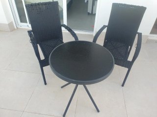 Conjunto Mesa y 2 Sillas Terraza