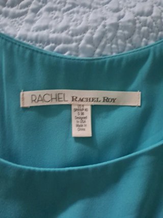 Vestido Racher Roy Teal y Negro