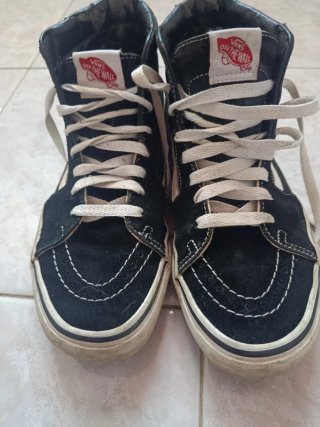 Scarpe Vans Alte Nere e Bianche