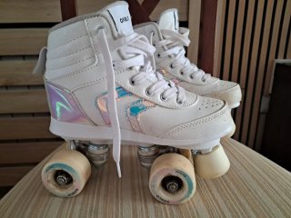 Patines 4 ruedas blancos niña T35