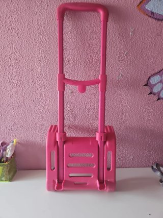 Carrito para mochila escolar rosa