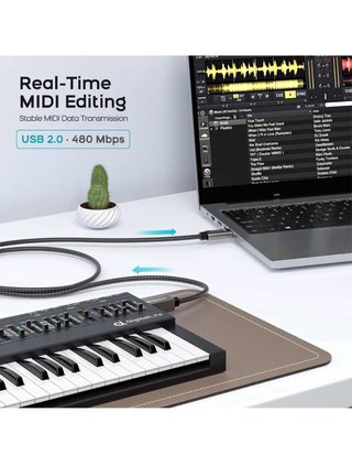 Cavo DigitalLife MIDI USB C a U