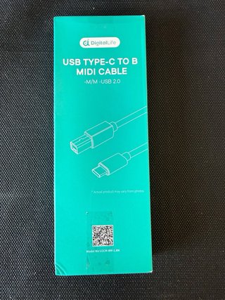 Cavo DigitalLife MIDI USB C a U