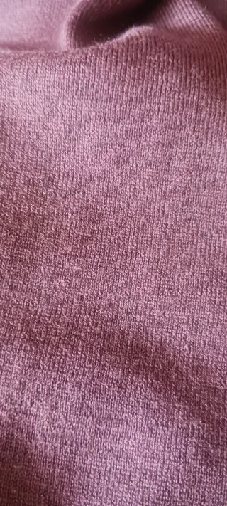 Top Massimo Dutti punto fino marrón S