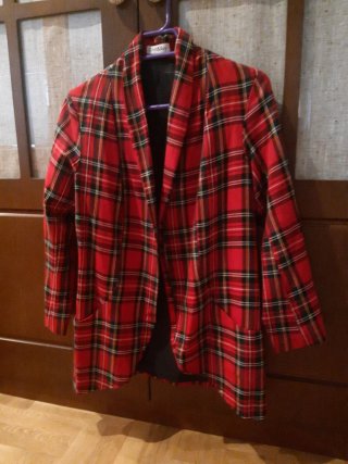 Americana cuadros escoceses talla única