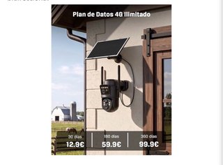 Cámara Vigilancia Xega 4G LTE Doble Lente Solar
