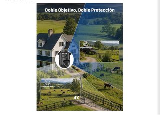 Cámara Vigilancia Xega 4G LTE Doble Lente Solar