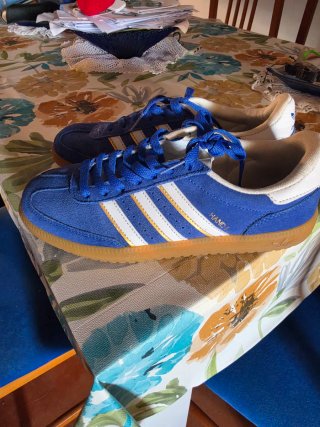 Zapatillas Adidas Azul y Blanco