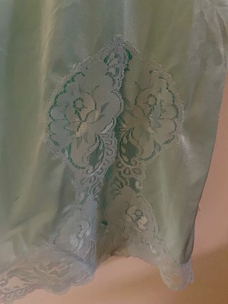 Camisón vintage encaje azul claro