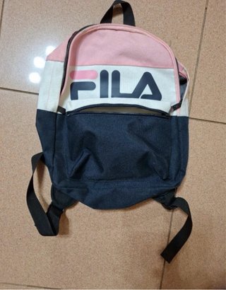 Mochila Fila Mini Rosa y Blanca