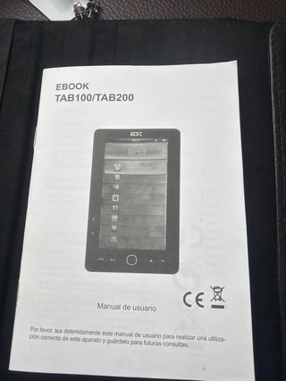 Ebook con Funda Negra Giratoria 360º