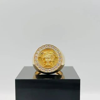 Anillo Sello Medusa 18K Oro
