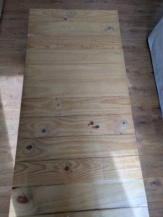 Mesa baja madera y metal Banak Importa