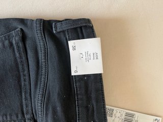 Pantalón Mango Negro Hombre Nuevo
