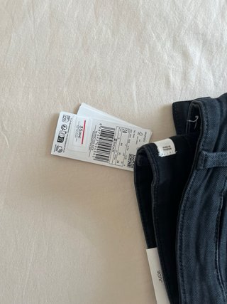 Pantalón Mango Negro Hombre Nuevo