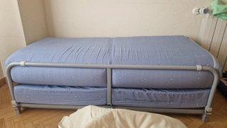 Puf Cama Plegable 1.35x1.90 Beige