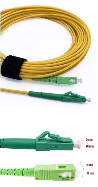 Elfcam Cabo fibra ótica amarelo 100 metros