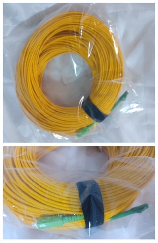 Elfcam Cabo fibra ótica amarelo 100 metros
