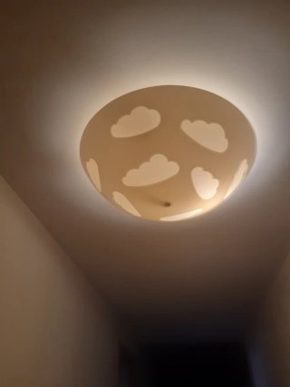 Lámpara Techo Infantil Nubes Blanca IKEA