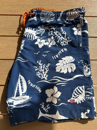 Bañador Napapijri Azul Estampado Tropical