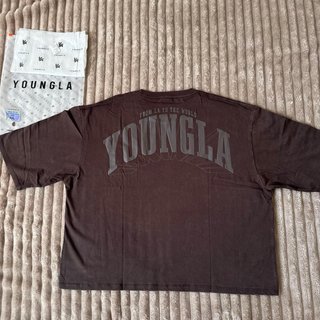 Camiseta YoungLA básica marrón XXL